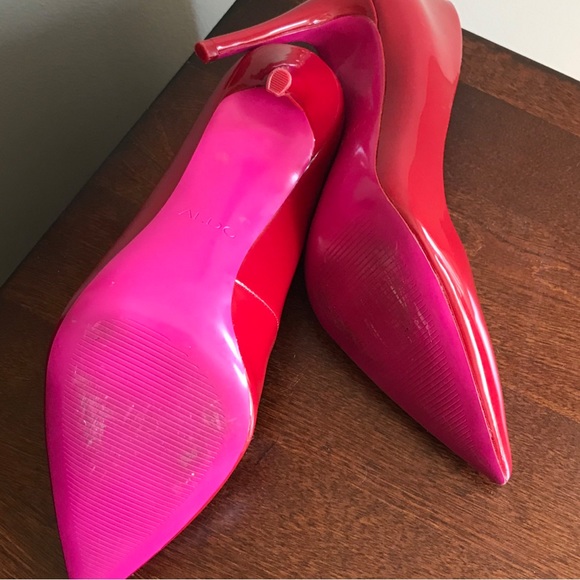 Women’s Aldo Pumps Red/Pink Size 8.5 - Picture 3 of 5